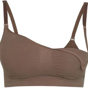 NEW! SKIMS Maternity Seamless Sculpt Nursing Bralette - Brown/Cocoa